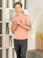 Bio Washed 100% Super Soft Cotton Round Neck Tee - Peach