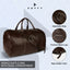 Duffel Bag with Shoe Compartment- Brown