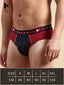 Cotton Modal Red Dahila Colorblocked Brief