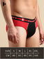 Cotton Modal Tango Red Colorblocked Brief