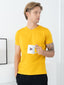 100% Pima Cotton Foam Soft Perennial V-Neck Tee - Mustard