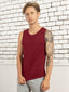 100% Pima Cotton Round Neck Maroon Sleeveless Tank top