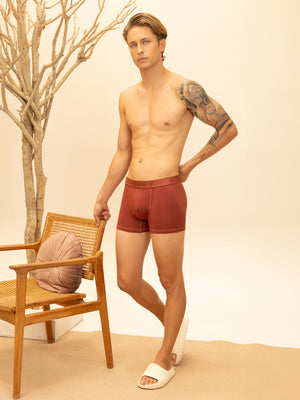 Cotton Lycra Rust Mini Trunk