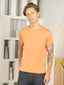 Bio Washed 100% Super Soft Cotton Round Neck Tee - Orange