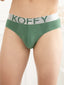 Flexisoft Foliage Green Cotton Lycra Solid Brief