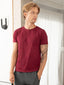 100% Pima Cotton Round Neck Maroon T-Shirt