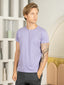 Bio Washed 100% Super Soft Cotton Round Neck Tee - Purple