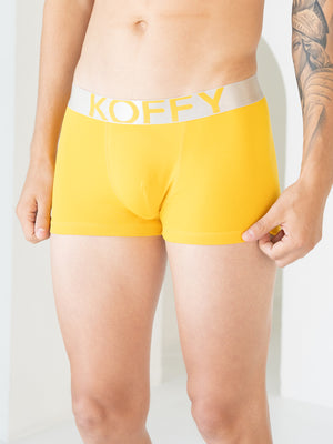 Cotton Lycra Yellow Mini Trunk