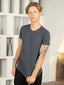 Bio Washed 100% Super Soft Cotton Round Neck Tee - Charcoal