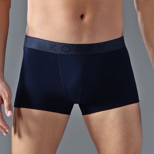 Cotton Lycra Navy Mini Trunk