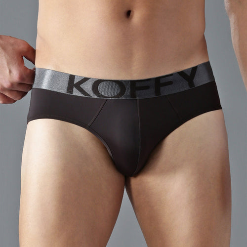 Tactel Microfiber Brown Solid Brief