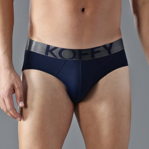 Tactel Microfiber Navy Solid Brief